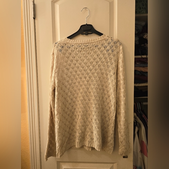 Bobbie Brooks knit cardigan ivory color sz xl - Picture 2 of 6